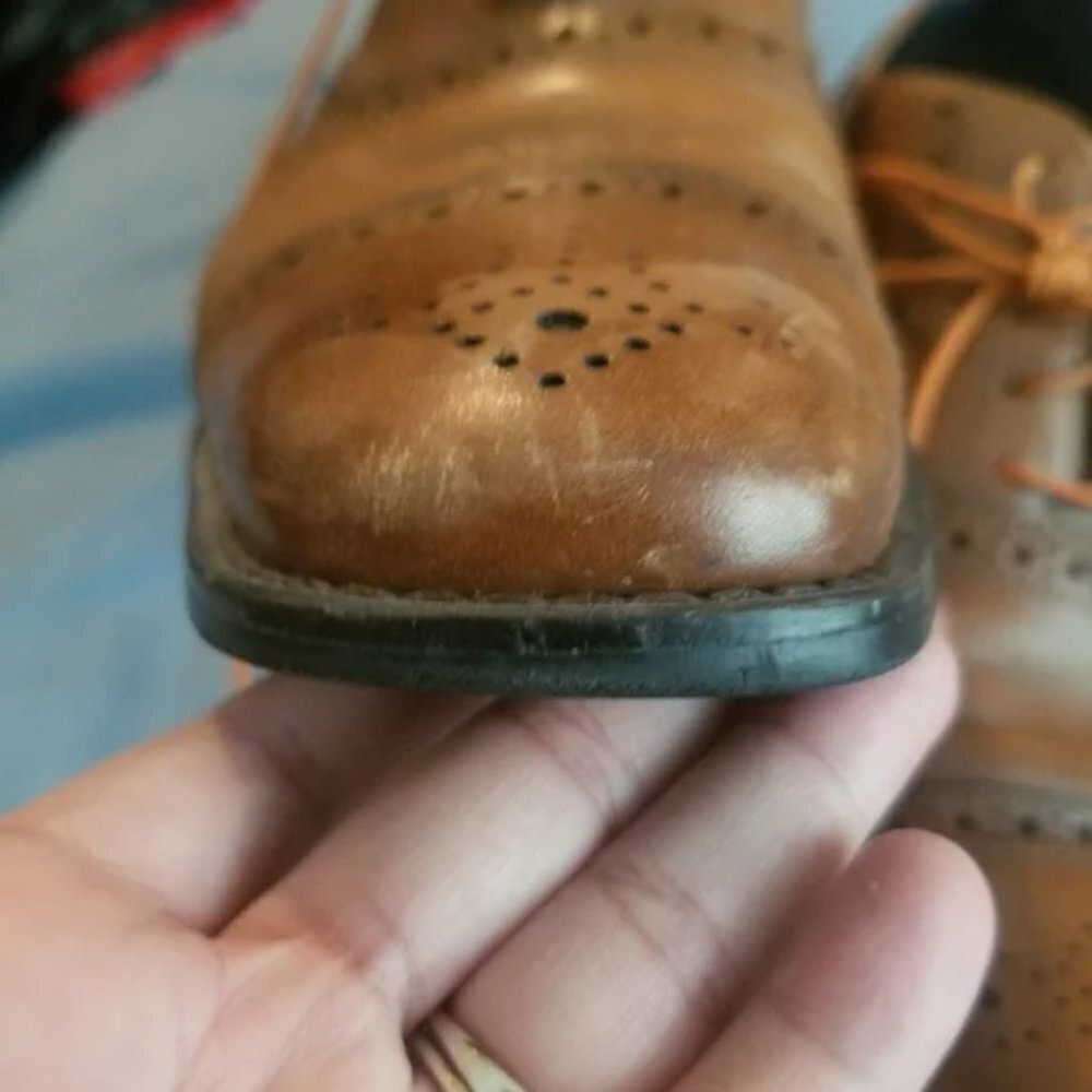 Johnston & Murphy Conard Men's Tan Leather Wingti… - image 2